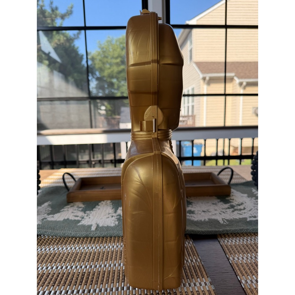 VTG 1983 Star Wars C-3PO Action Figure Carrying Case Gold Kenner Bust Storage - Picture 5 of 17